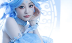 祝绪丹蓝发精灵造型惊艳四座，化身梦幻世界中的精灵公主